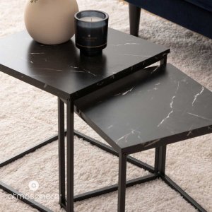 Stolik kawowy 2 szt. 40x37,5 cm MARMORIS 3