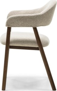 Krzesło tapicerowane YPSILA  beżowe boucle 81x57x54 cm 2