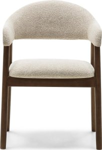 Krzesło tapicerowane YPSILA  beżowe boucle 81x57x54 cm 3