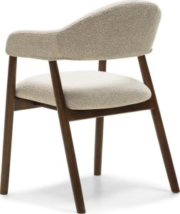 Krzesło tapicerowane YPSILA  beżowe boucle 81x57x54 cm 4