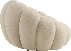 Fotel obrotowy beżowy boucl Cremona 100 cm 5