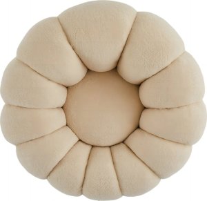 Fotel obrotowy beżowy boucl Cremona 100 cm 6