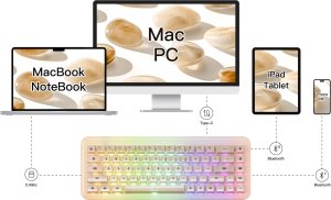 Klawiatura Akko YU01 White Jade Gaming klawiatura, RGB - 65%, V3 Piano Pro Switches, ANSI (US) 11