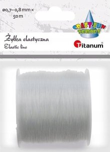 Żyłka silikonowa elastyczna 0,7-0,8mm 50m 1