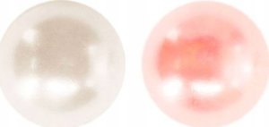 Perełki samoprzylepne 5mm 100szt białe bladoróżowe 2