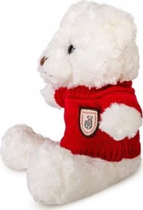Miś biały 22cm w sweterku czerwony 2