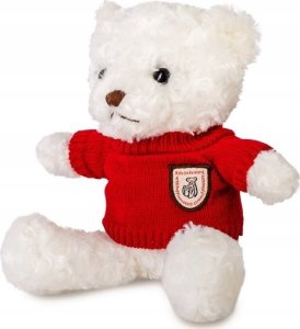 Miś biały 22cm w sweterku czerwony 3