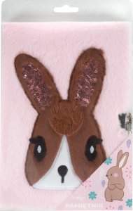 Pamiętnik pluszowy z kłódką różowy Królik DERFORM 2