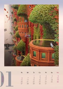 Kalendarz 2025 - Yerka wzór 2 3