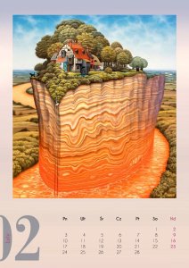 Kalendarz 2025 - Yerka wzór 2 4