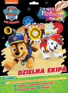 Psi Patrol. Zdrapuj, koloruj, naklejaj. Dzielna.. 1