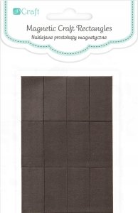Naklejki prostokąty magnetyczne 1,27cmx2,5cm 12szt 2