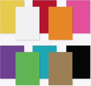 Blok kolorowy A4 20ark 180g 10 kolorów 2