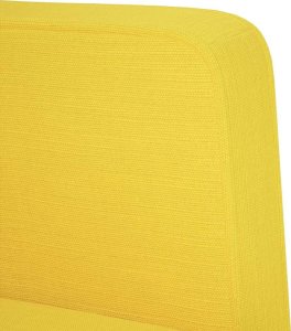 vidaXL Sofa dwuosobowa żółta 111 cm Tkanina 5