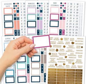 Naklejek do planerów i Bullet Journal 7 arkuszy 1