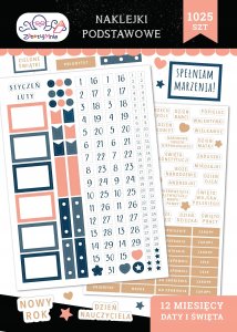 Naklejek do planerów i Bullet Journal 7 arkuszy 3