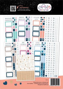 Naklejek do planerów i Bullet Journal 7 arkuszy 4