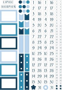 Naklejek do planerów i Bullet Journal 7 arkuszy 7