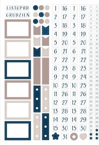 Naklejek do planerów i Bullet Journal 7 arkuszy 8