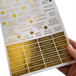 Naklejek do planerów i Bullet Journal 7 arkuszy 9