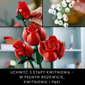 LEGO Icons Bukiet róż 3 szt. (10328) 4