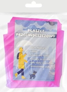 Płaszcz przeciwdeszczowy różowy 1