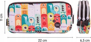 Piórnik 3 komorowy duży Aliens MILAN 4