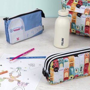 Piórnik 3 komorowy duży Aliens MILAN 5