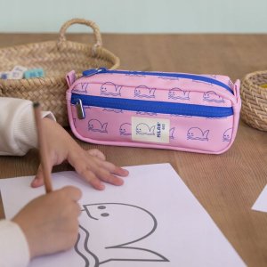 Piórnik 2 komorowy 460 różowy MILAN 3