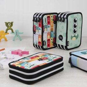 Piórnik 3 poz. z wyposażeniem Aliens wielokolorowy 5