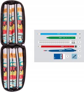 Multipiórnik z 4 piórnikami Aliens czerwony MILAN 2