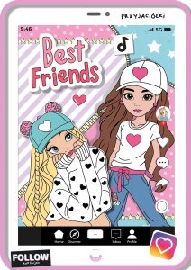 Best friends - kolorowanka z naklejkami 1