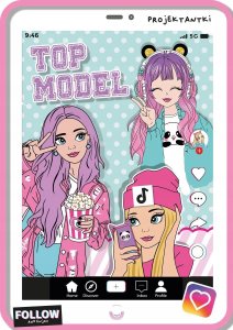 Top model - kolorowanka z naklejkami 1