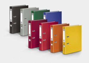 Segregator VauPe FCK dźwigniowy A4 50mm bordowy (062/18) 2