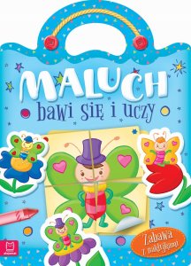 Maluch bawi się i uczy. Zabawa z naklejkami 1