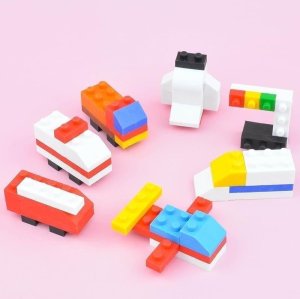 Zestaw gumki do ścierania puzzle Block Vehicle 1