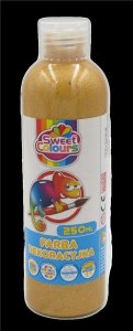 Farba dekoracyjna brokatowa złota 250ml 2