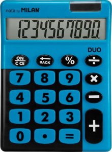 Kalkulator 10 poz. Touch Duo niebieski MILAN 2