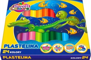 Plastelina 24 kolory + wyklejanka A5/10K 4