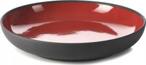 SOLID talerz 23,5 cm, czerwono-czarny 2
