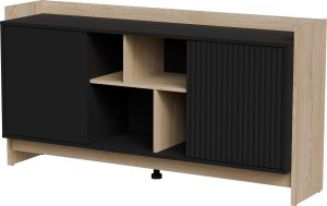 Komoda PORTO 2D 150x38x77 dąb/czarny 1