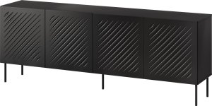 Komoda SIENA 200x40x75 czarny mat 1