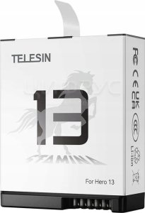 Akumulator Bateria Telesin 1950mah Stamina Do Gopro Hero 13 Hero13 Black / Jh-gp13 / S0-btr-04-tgp 1