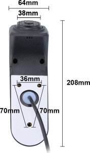 Kamera cofania w lampę STOP do VW CRAFTER II E-CRAFTER od 2017 AHD 1080P 4-PIN 3