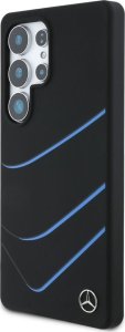 Etui Mercedes Silicone Contrasted Curves  MagSafe do Samsung Galaxy S25 Ultra czarny 2