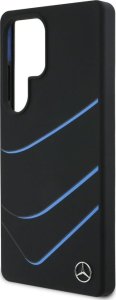 Etui Mercedes Silicone Contrasted Curves  MagSafe do Samsung Galaxy S25 Ultra czarny 6