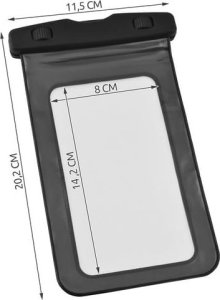 Malatec Etui wodoodporne na telefon - czarne 23414 6