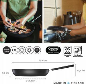 FS.PATELNIA 30 CM Z POWŁOKĄ NIEPRZYWIERAJĄCĄ HARD FACE 7