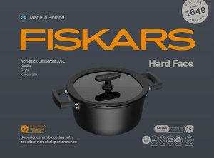 Fiskars Garnek Fiskars Hard Face z pokrywką o pojemności 3,5 l HARD FACE 1