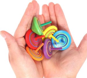 Mini Bączek Kolorowy Drewninany Zabawka Zręcznościowa 4cm LEAN Toys 3